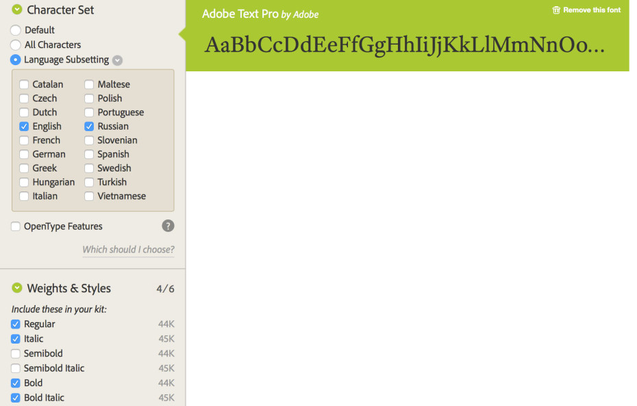 Typekit Web Sync