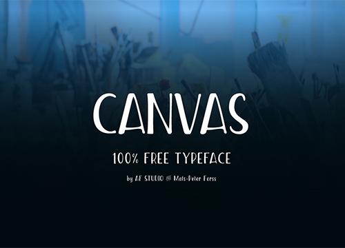 Canvas — бесплатный шрифт