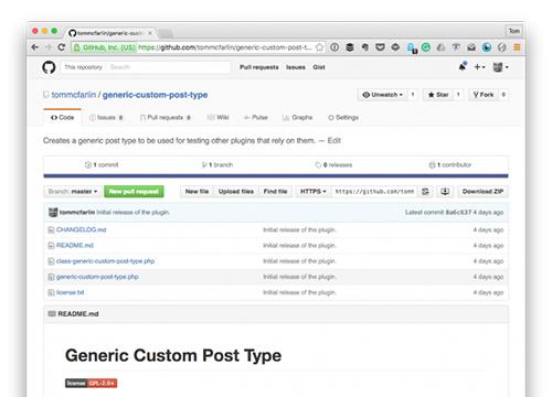 Generic Custom Post Type — плагин для тестирования