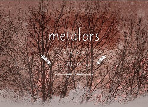 Бесплатный шрифт Metafors