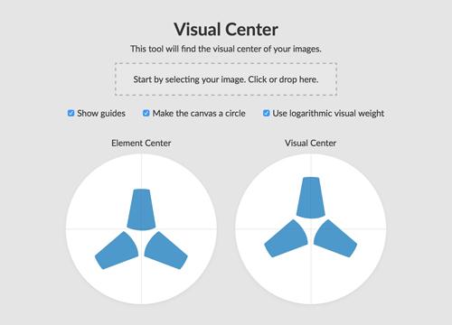 Visual center — найди визуальный центр изображения