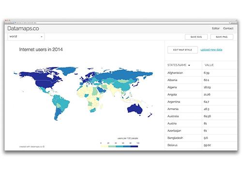 Datamaps — визуализируем данные на карте