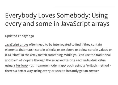 Используем every и some в JavaScript массивах