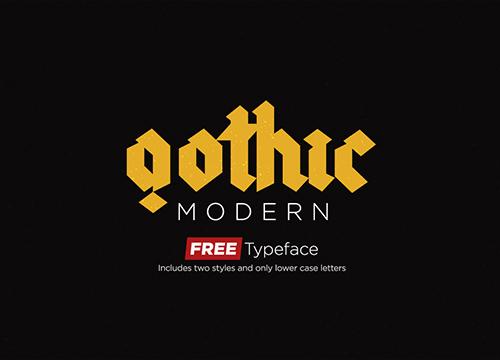 Gothic modern — готическое семейство шрифтов