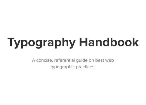 Typography Handbook — советы по типографике
