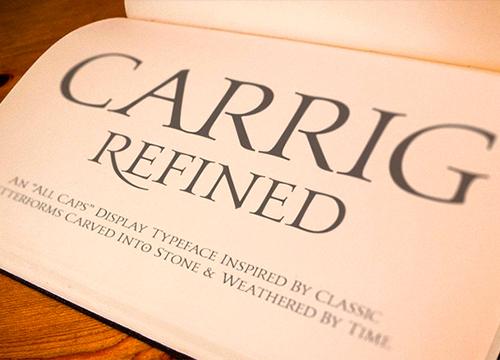 Carrig Refined — бесплатный serif шрифт