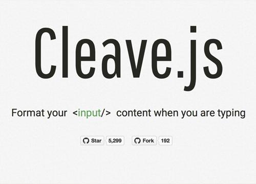 Cleave.js — форматирование HTML инпутов
