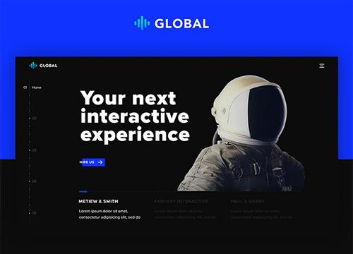 Global — готовый шаблон в PSD и HTML