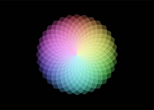 Цветок лотоса из SVG, JavaScript и CSS Blend Modes