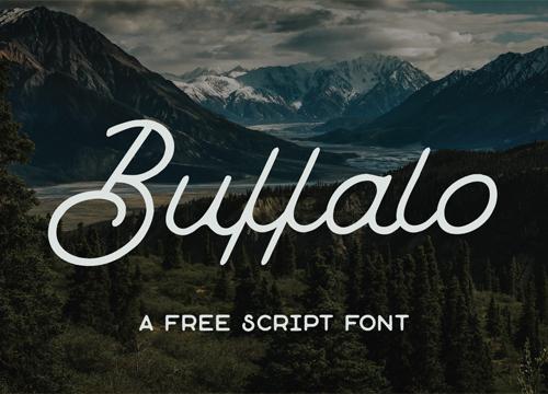 Бесплатный рукописный шрифт Buffalo