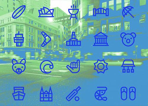 Набор иконок Citysets из разных городов