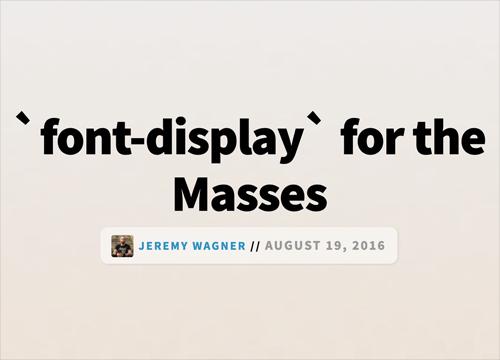`font-display` — объясняем CSS свойство для масс