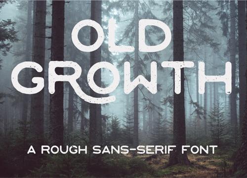 Грубоватый шрифт OLD GROWTH