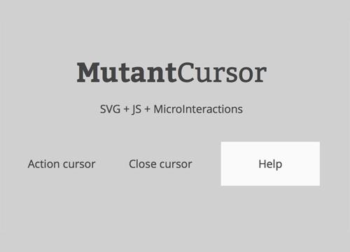 Mutant Cursor — демо курсора в SVG