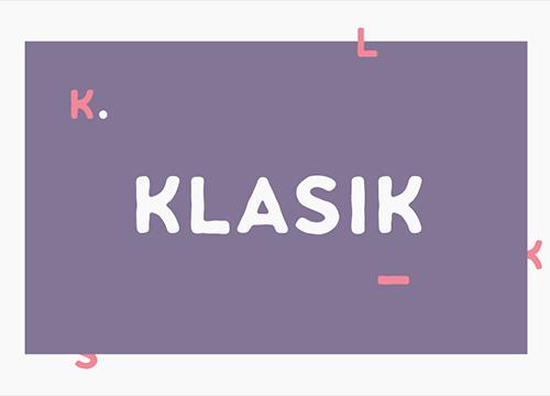 Klasik — бесплатный шрифт