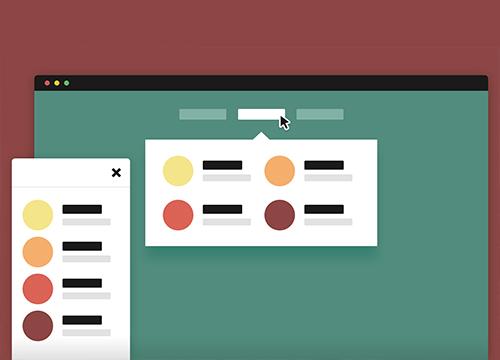 Блоковая навигация на CSS и jQuery