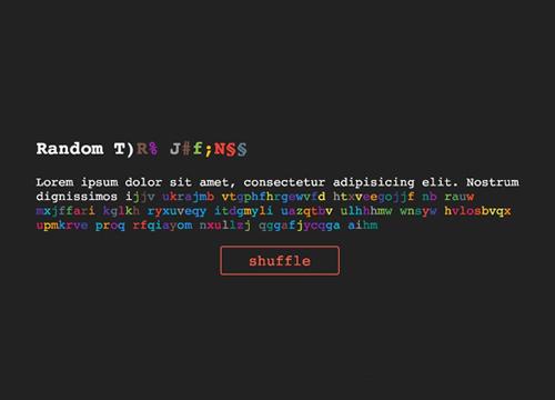 Случайное перемешивание с JavaScript