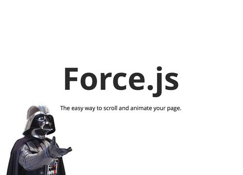 Force.js — простой способ анимировать скролл