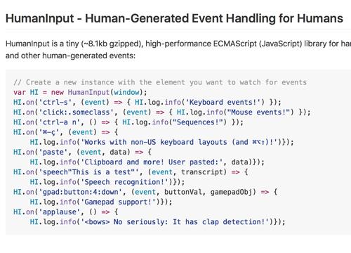 Humaninput — обрабатываем ивенты, как люди