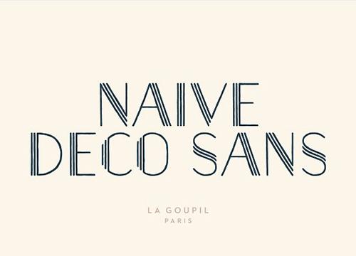 Бесплатный шрифт Naive Deco Sans