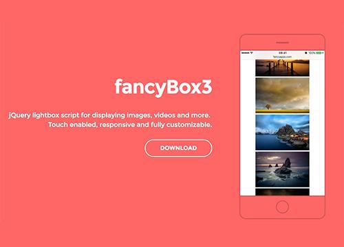 fancyBox3 — jQuery lightbox script