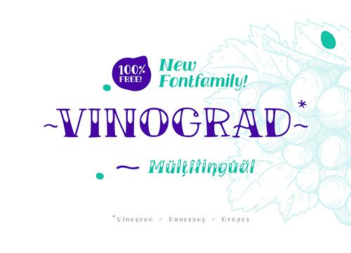 Vinograd — акцидентный рукописный шрифт