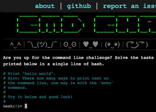Commandline Challenge — тренируем «консольные» знания