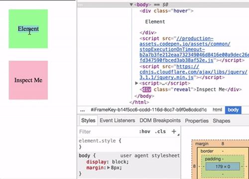 Включаем debugger; чтобы «заморозить» DOM