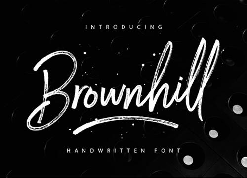 Бесплатный рукописный шрифт Brownhill