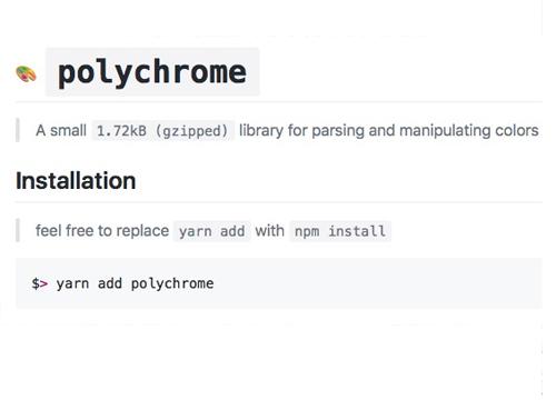 Polychrome — библиотека для манипулирования цветами