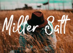 Miller Salt — бесплатный рукописный шрифт
