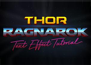 Текстовый эффект Thor Ragnarok в Adobe Illustrator