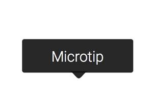 Microtip — библиотека с подсказками на чистом CSS