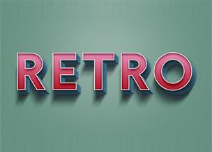 Ретро текстовый эффект в Adobe Photoshop