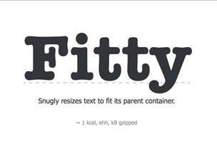 Fitty — библиотека для масштабирования текста