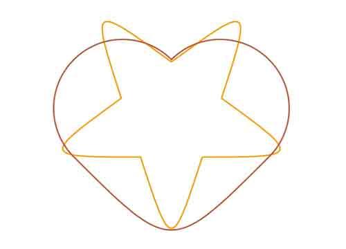 Из звезды в сердечко с помощью SVG и JavaScript